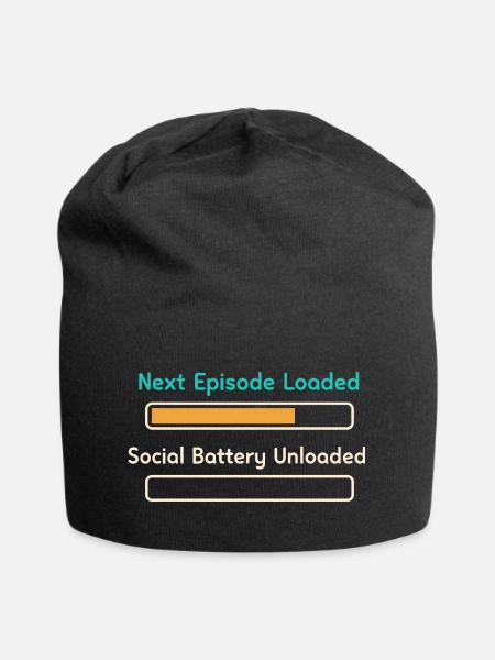 Anime-introvert Weeb Stubenhocker - Jersey-Beanie - Schwarz
