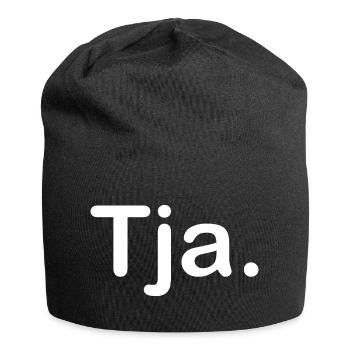 Tja. - Jersey-Beanie - Schwarz - Vorne