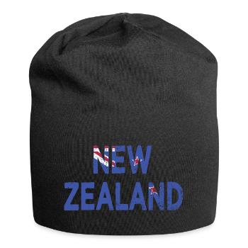 New Zealand Logo New Zealand Flag Of New Zealand - Jersey Beanie - black - Front