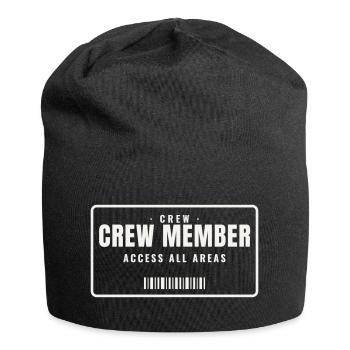Crew Member Backstage Pass All Areas Team Staff - Jersey Beanie - black - Front