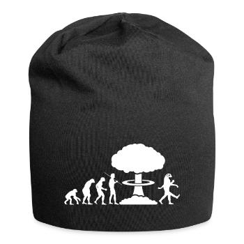 Radioactive Evolution (weiß) - Jersey-Beanie - Schwarz - Vorne