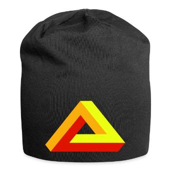 Triangle - Jersey Beanie - black - Front