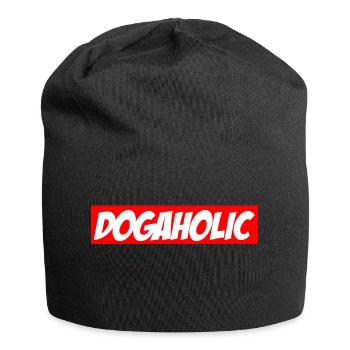 Dogaholic chiens bergers labrador t-shirt - Bonnet en jersey - noir - Devant