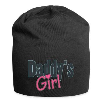 daddy's girl - Jersey-Beanie - Schwarz - Vorne