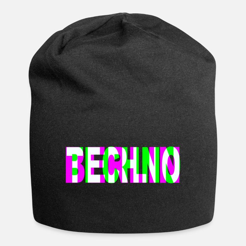 TECHNO BERLIN - Jersey Beanie - black