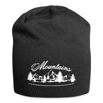 Mountains mountains - Jersey Beanie - black - Front