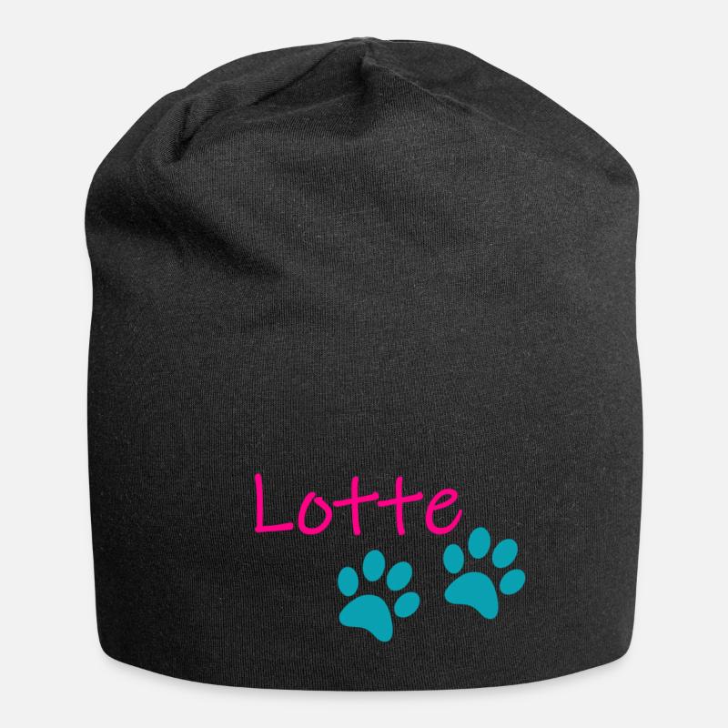 Lotte - Jersey-Beanie - Schwarz