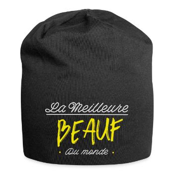La meilleure beauf du monde - Bonnet en jersey - noir - Devant