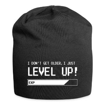 Level Up - Jersey-Beanie - Schwarz - Vorne