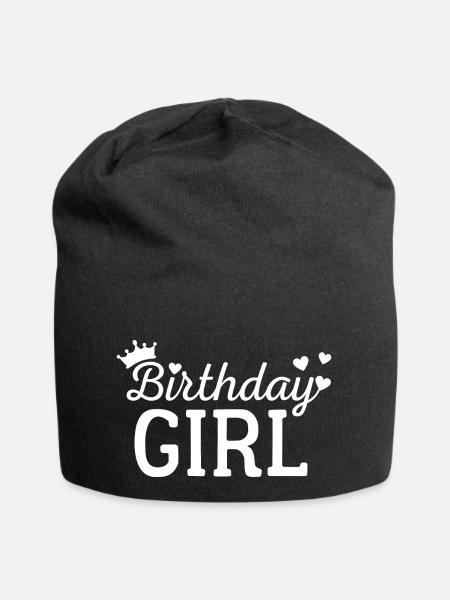 Geburtstagskind - Jersey-Beanie - Schwarz