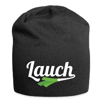 Lauch ohne Muskeln - Jersey-Beanie - Schwarz - Vorne