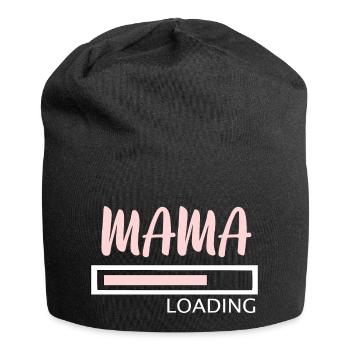 Mama loading - Jersey Beanie - black - Front