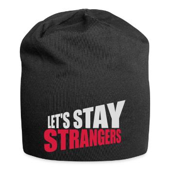 Citation Restons Strangers - Bonnet en jersey - noir - Devant