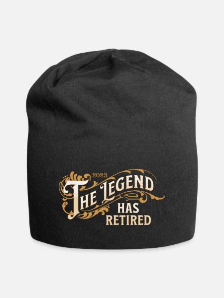 Rentner 2023 Rente The legend has retired - Jersey-Beanie - Schwarz