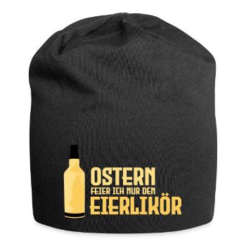 Ostern Eierlikör Feiern - Jersey-Beanie - Schwarz - Vorne