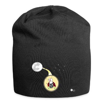 Maikäfers Sehnsucht nach dem Mond - Jersey-Beanie - Schwarz - Vorne