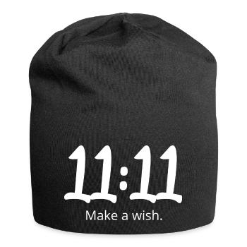 11 11 wünsch dir etwas - Jersey-Beanie - Schwarz - Vorne