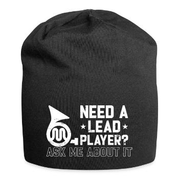 Mellophone Player Marching Band Lead Player - Jersey Beanie - black - Front