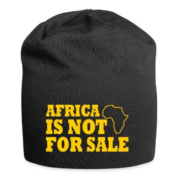 africa is not for sale - Jersey Beanie - black - Front