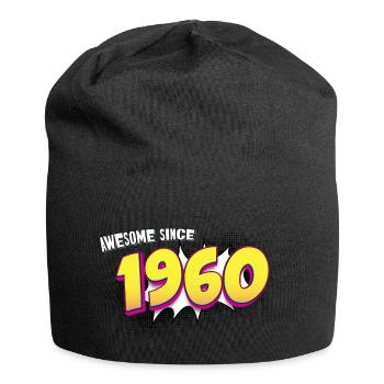 Rétro 63e anniversaire dans le style Pop Art Comic Book - Bonnet en jersey - noir - Devant