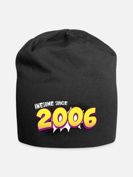Retro 17. Geburtstag im Pop Art Comic Stil - Jersey-Beanie - Schwarz