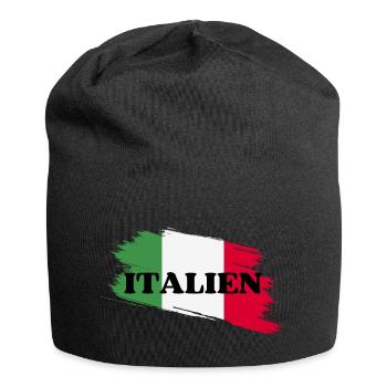 Italien - Jersey-Beanie - Schwarz - Vorne