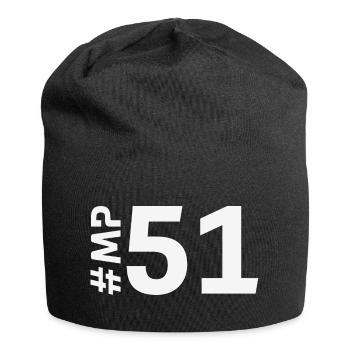 MP51-KARTON - Jersey-Beanie - Schwarz - Vorne