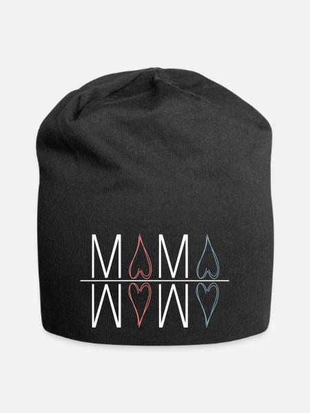 Mama - Jersey-Beanie - Schwarz