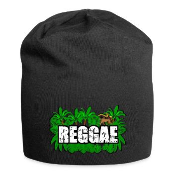 Reggae Lion - Jersey Beanie - black - Front