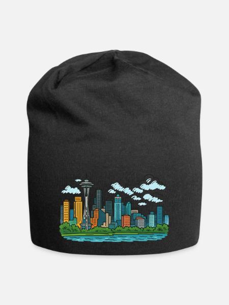 seattle stadt - Jersey-Beanie - Schwarz