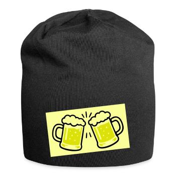 Beer Glass Beer Icon - Jersey Beanie - black - Front