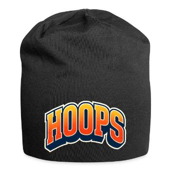 Hoops Basketball Sport Geschenkidee BBall - Jersey-Beanie - Schwarz - Vorne