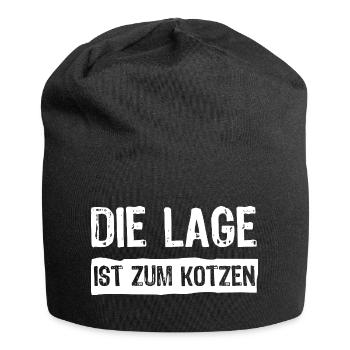 The location sucks - Jersey Beanie - black - Front