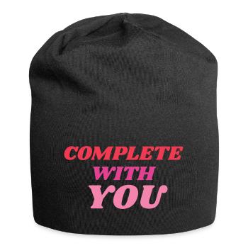 Complete With You Romantic Statement - Jersey Beanie - black - Front