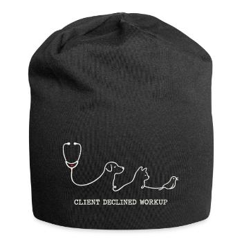 Vétérinaire Client vétérinaire refusé la consultation - Bonnet en jersey - noir - Devant