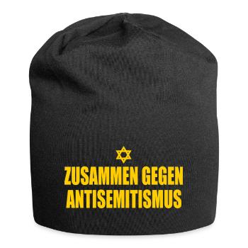 Zusammen Gegen antisemitismus  - Jersey-Beanie - Schwarz - Vorne