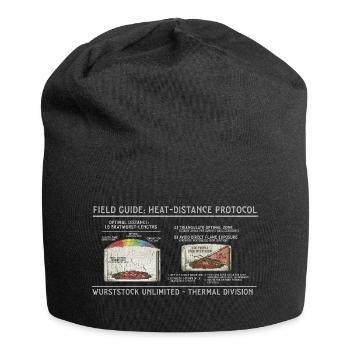Protocole de distance de chaleur pour saucisse - Bonnet en jersey - noir - Devant