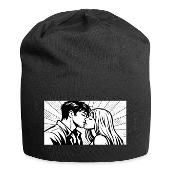 L’amour en mouvement - Bonnet en jersey - noir - Devant