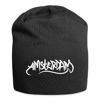 Amsterdam - Jersey Beanie - black - Front