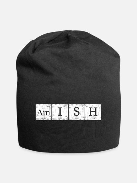 Amish Nerd Geek Periodensystem - Jersey-Beanie - Schwarz