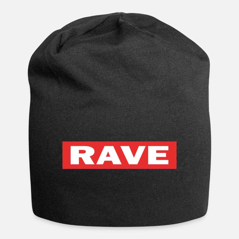 Rave - Bonnet en jersey - noir