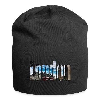 London - Jersey-Beanie - Schwarz - Vorne