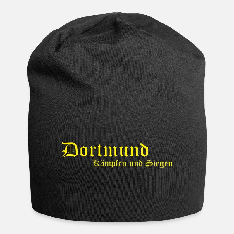 Dortmund - Jersey-Beanie - Schwarz