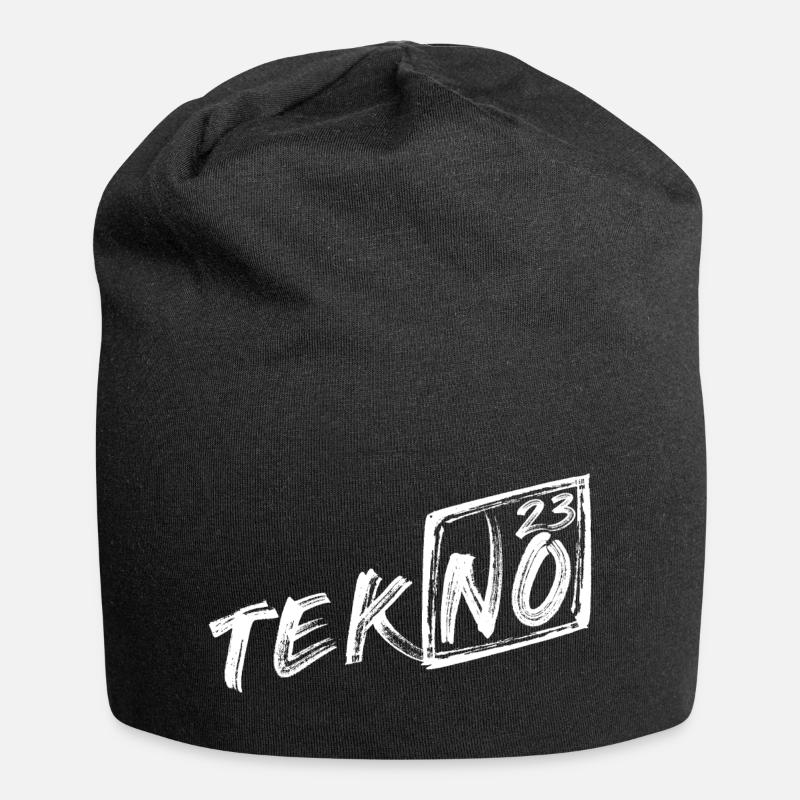 Tekno 23 - Jersey-Beanie - Schwarz