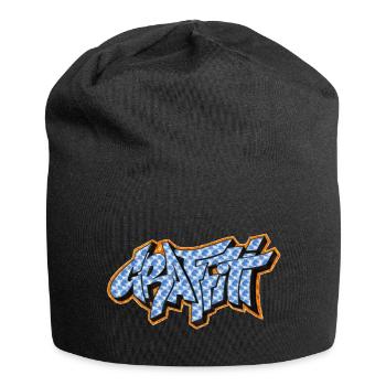 Graffiti - Jersey-Beanie - Schwarz - Vorne