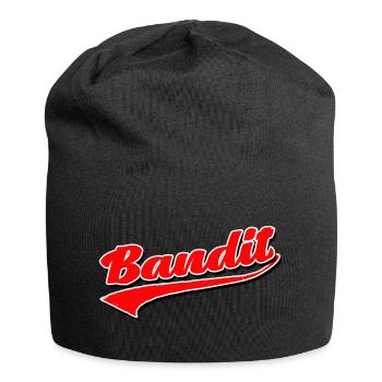 bandit dieb crime criminal aufkleber hooligan gang - Jersey-Beanie - Schwarz - Vorne