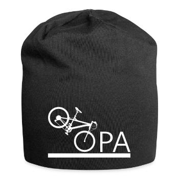 Opa Fahrrad Mountainbike Radeln bester Opa - Jersey-Beanie - Schwarz - Vorne