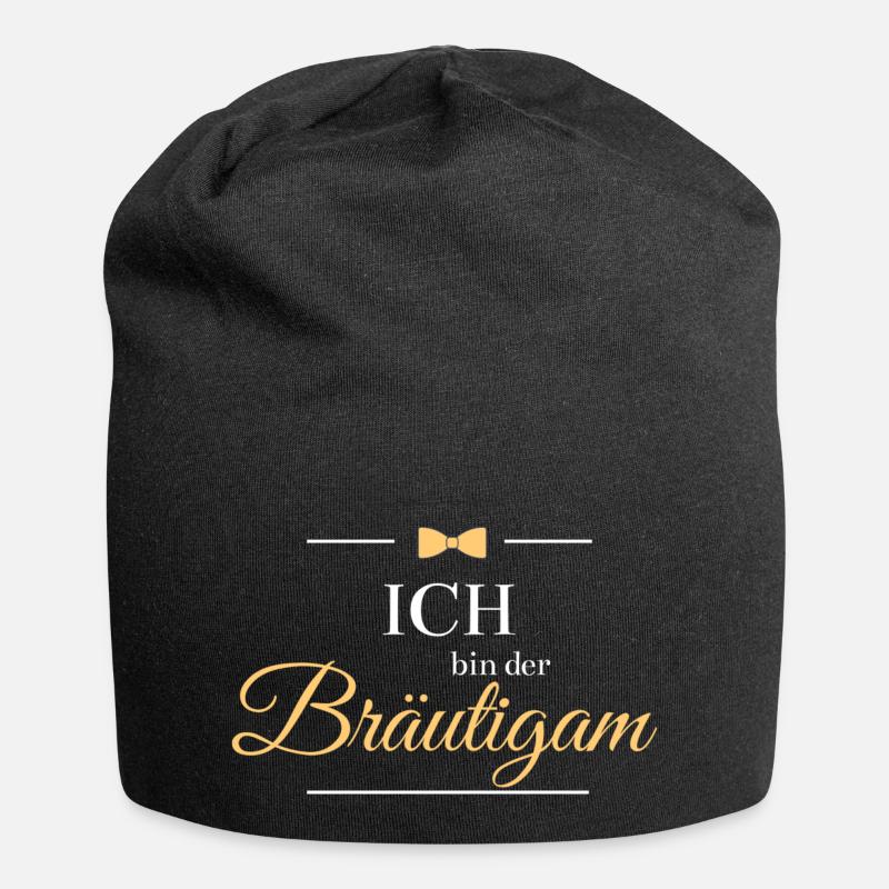 Bräutigam design - Jersey-Beanie - Schwarz
