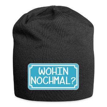 VERWIRRUNG STRAßENSCHILD - Jersey-Beanie - Schwarz - Vorne