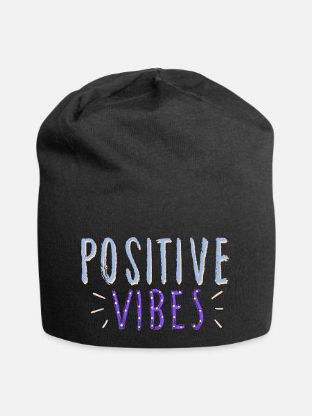 ondes positives - Bonnet en jersey - noir
